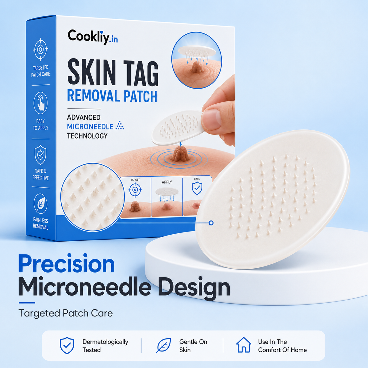 Cookliy Skin Tag Removal Patches – Advanced Microneedle Technology
